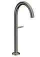 AXOR-HG-AXOR-One-Waschtischmischer-Select-260-fuer-Waschschuesseln-mit-Push-Open-Ablaufgarnitur-Polished-Black-Chrome-48030330 gallery number 1